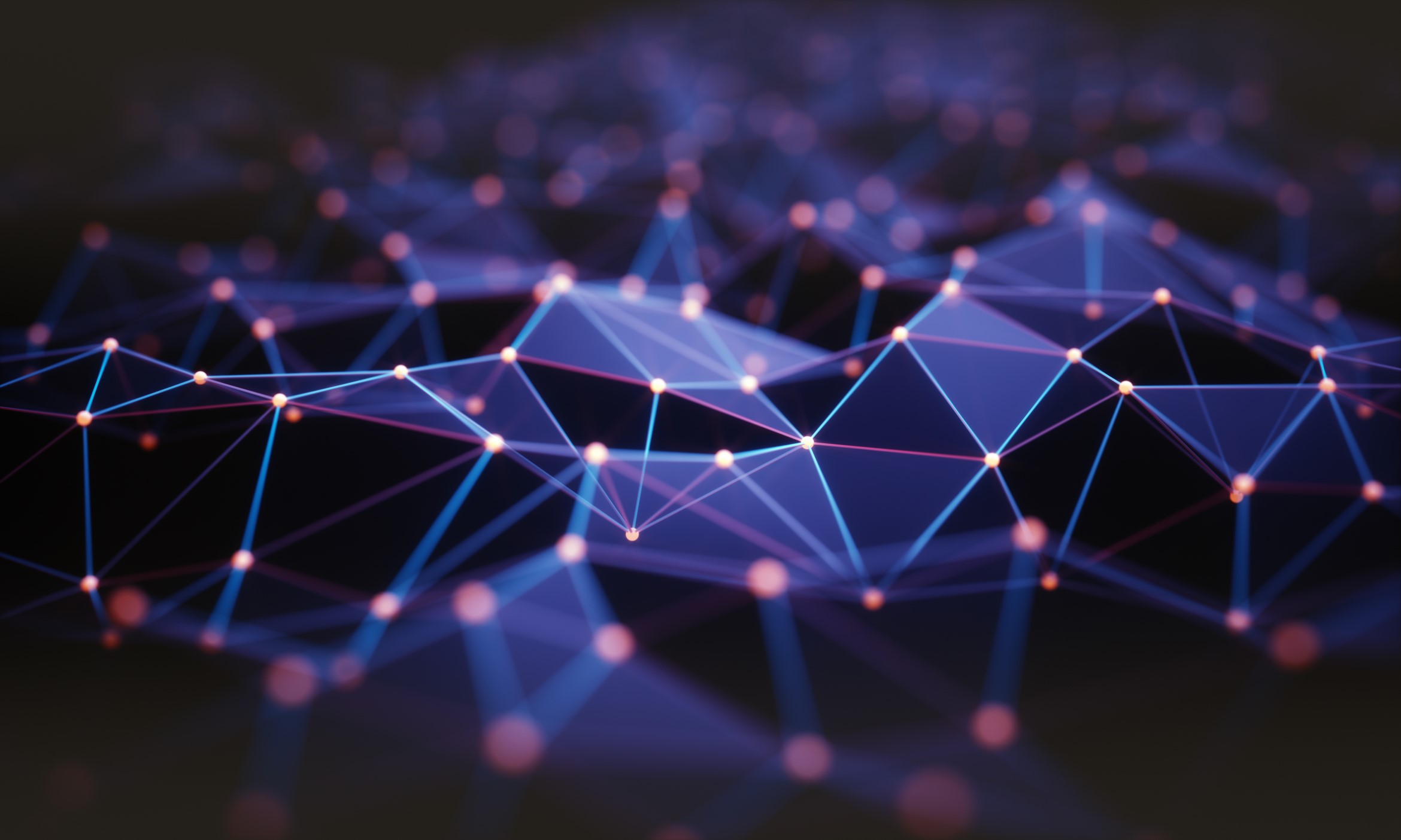 abstract 3d background connection and lines of technology