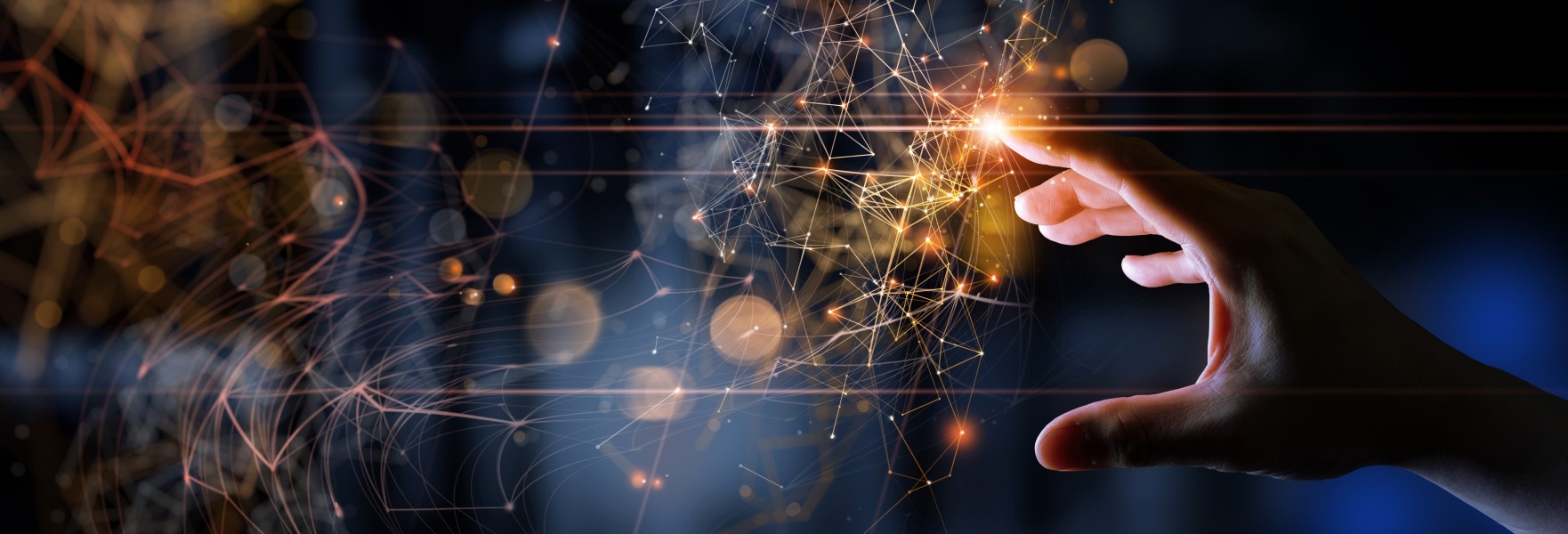 hand reaching out to the metaverse